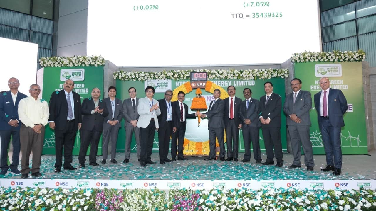 NTPC Green Energy shares settle 12% higher in debut trade