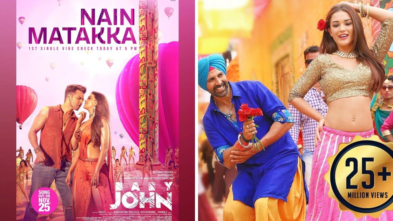 Is Varun Dhawan and Keerthy Suresh's Nain Matakka song from Baby John inspired by Akshay Kumar-Amy Jackson's 'Cinema Dekhe Mamma' song?