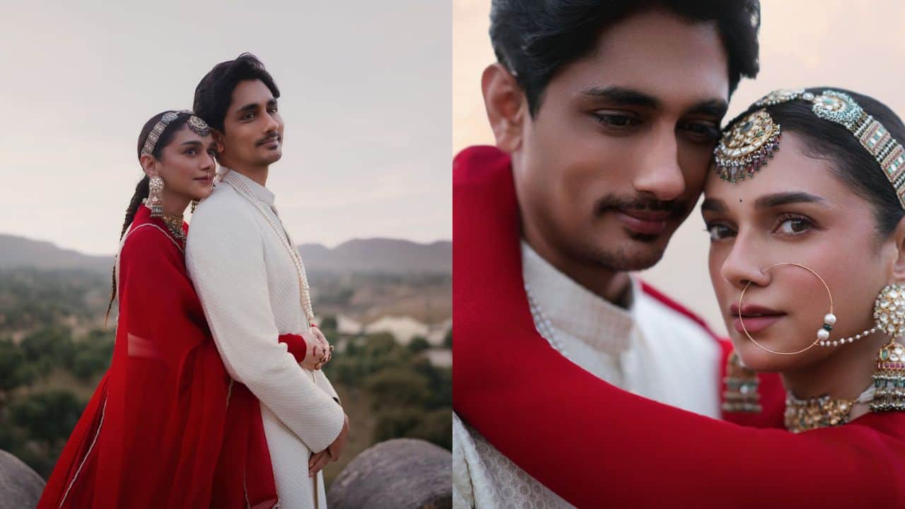 Aditi Rao Hydari and Sidharth share glimpses from their dreamy wedding ceremony in Rajasthan, see pics