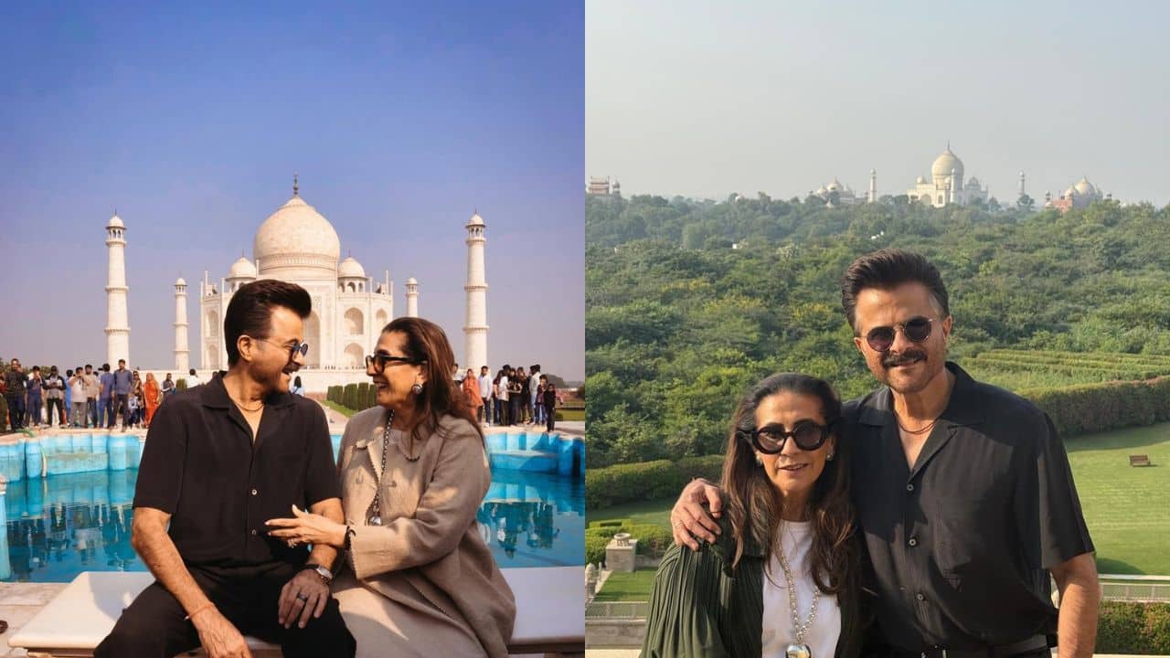 Anil Kapoor shares charming pics with wife Sunita Kapoor as they visit Taj Mahal