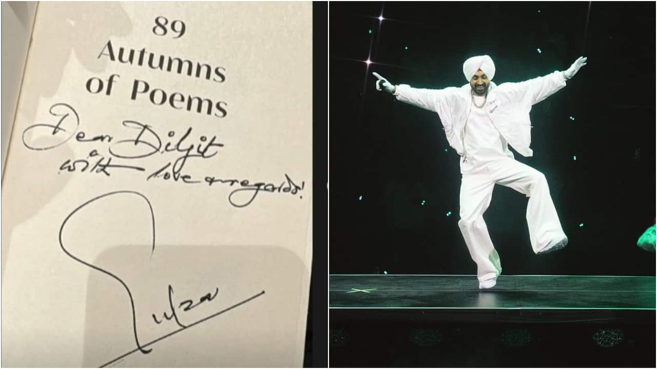 Diljit Dosanjh receives a special book from legend Gulzar, singer shares pic with fans