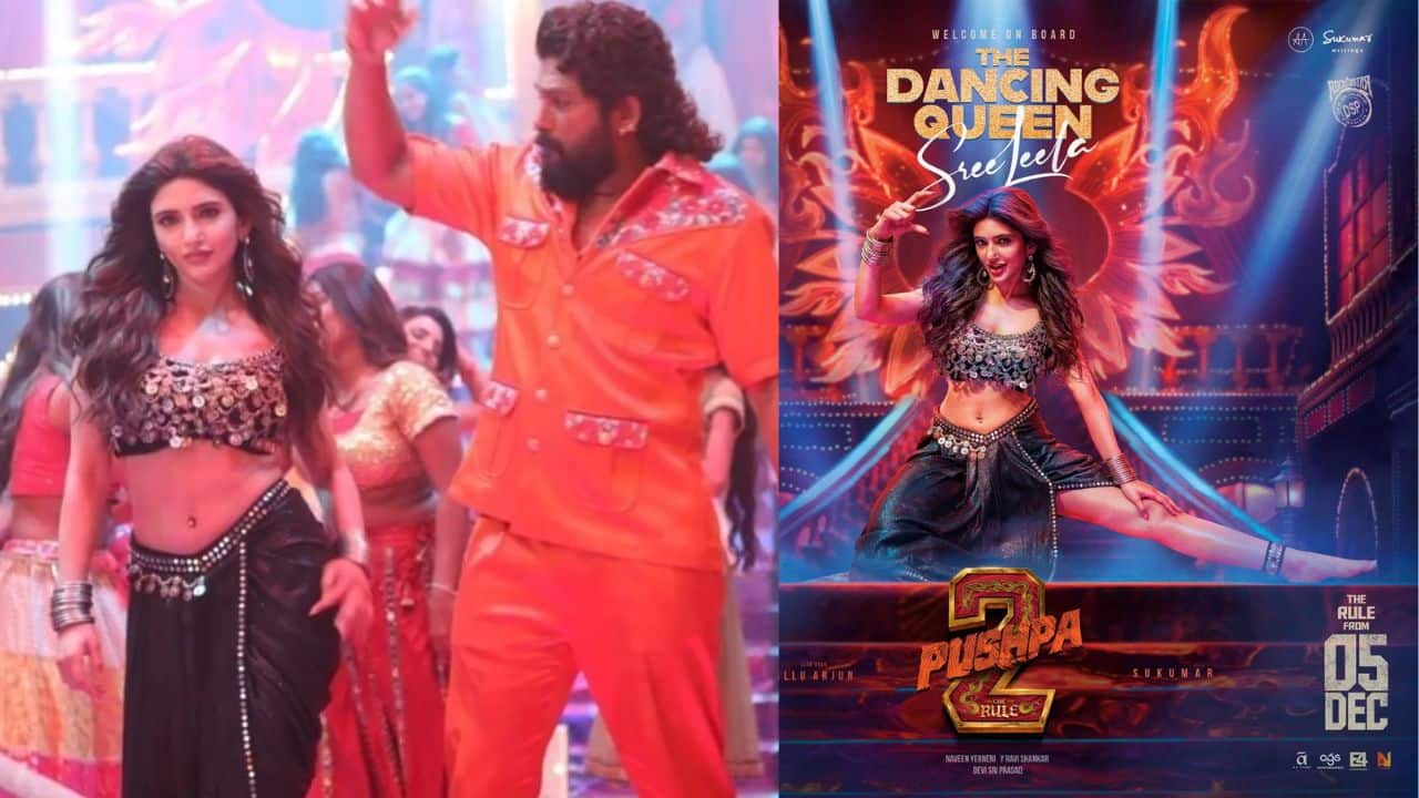 Allu Arjun praises Sreeleela’s Dancing at Pushpa 2 pre-release event