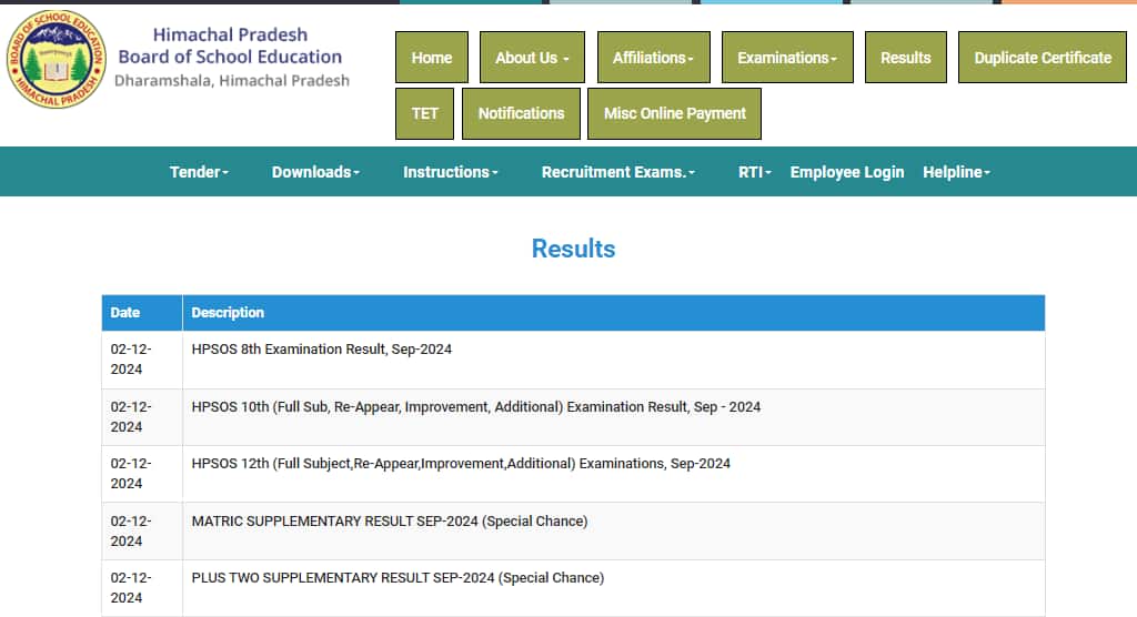 HPBOSE SOS Result 2024 announced for Class 8, 10 and 12 @ hpbose.org, direct link here HPBOSE SOS Result 2024 announced for Class 8, 10 and 12 @ hpbose.org, direct link here