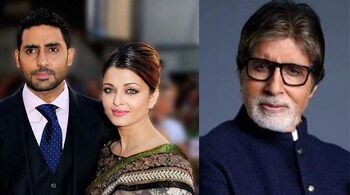 Abhishek, Aishwarya with Amitabh Bachchan