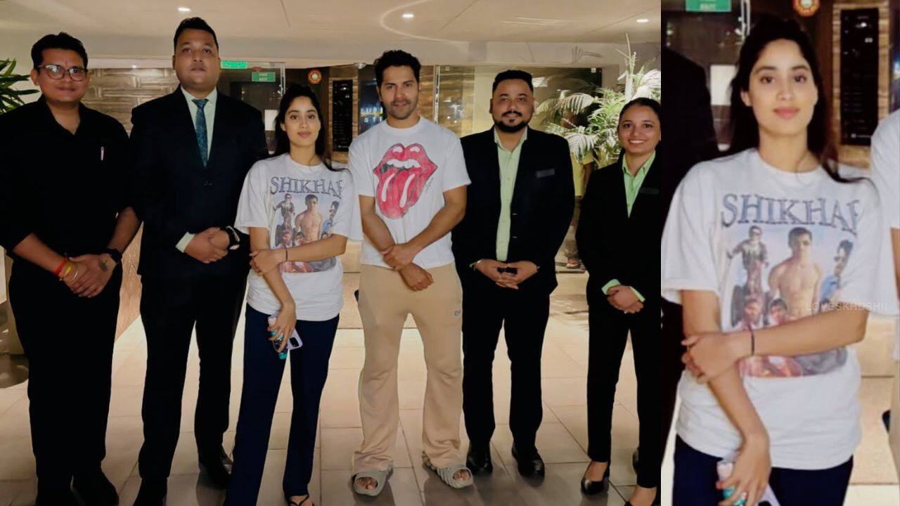 Janhvi Kapoor wears customised T-shirt of beau Shikhar Pahariya's pics, see here
