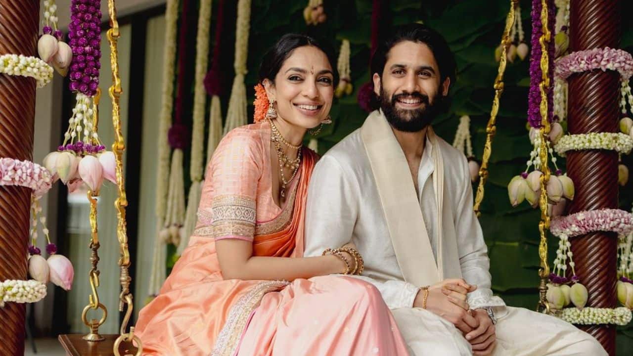 Naga Chaitanya pays tribute to his Grandfather Akkineni Nageswara Rao in traditional attire Pancha ahead of his wedding with Sobhita Dhulipala