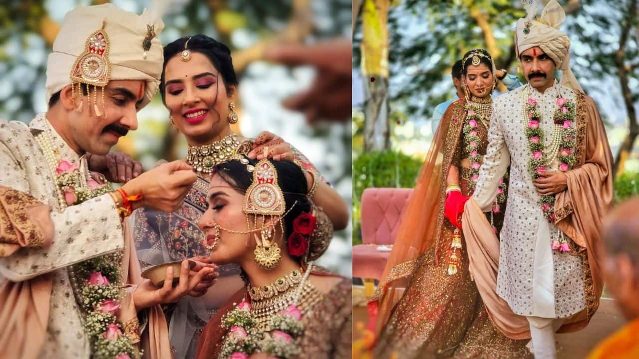 Aspirants fame Naveen Kasturia ties knot with fiancé Shubhanjali Sharma in Jaipur, see first pics