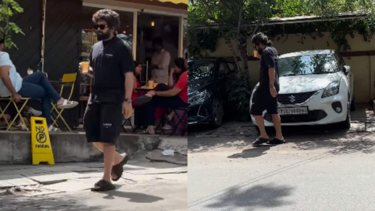 Allu Arjun spotted chilling on the streets of Vijayawada, Andhra Pradesh ahead of Pushpa 2 release
