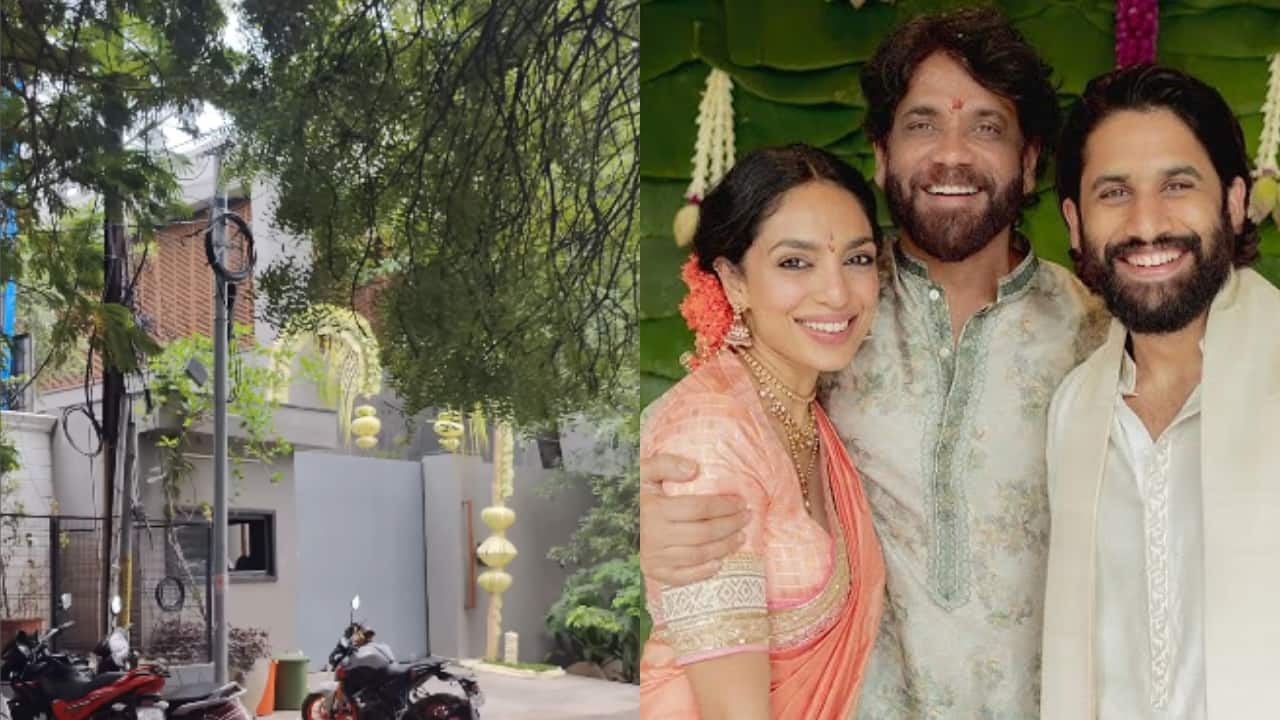 Naga Chaitanya's house is all decked up to welcome bride Sobhita Dhulipala, watch glimpses