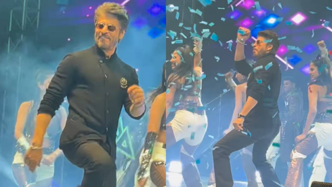 Shah Rukh Khan dances on Jhoome Jo Pathan, Chaiyya Chaiyya at a private event in Delhi, watch videos