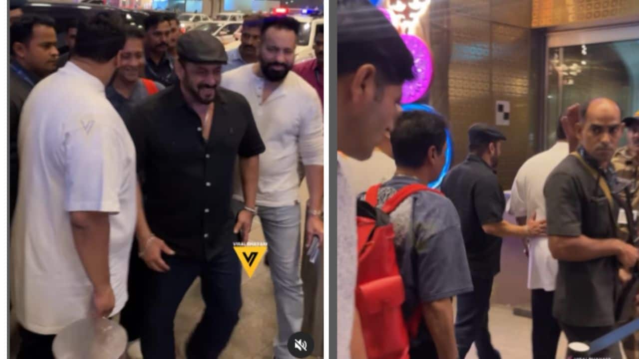 Salman Khan leaves with Baba Siddique's son Zeeshan Siddique to Dubai, watch
