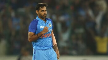 Bhuvneshwar Kumar turned back the clock with figures of 3/6. (Photo: PTI)