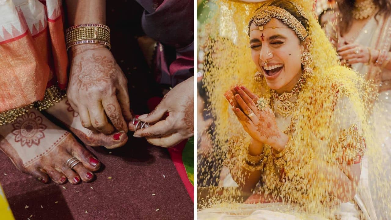 Sobhita Dhulipala's mehendi design was inspired by the Madurai Temple: Source