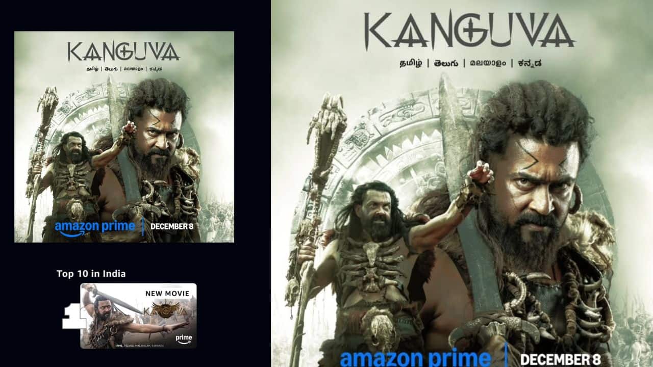 Suriya’s Kanguva takes top spot on Prime Video India, trends at number 1