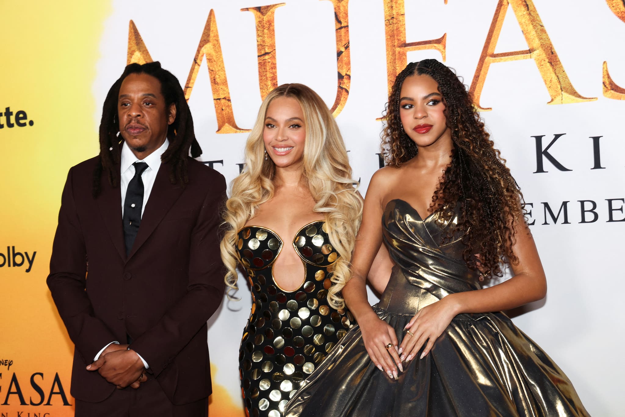 Beyoncé and Jay-Z cheer their 12-year-old daughter Blue Ivy Carter at Mufasa premiere, former says, "Your family could not be prouder"