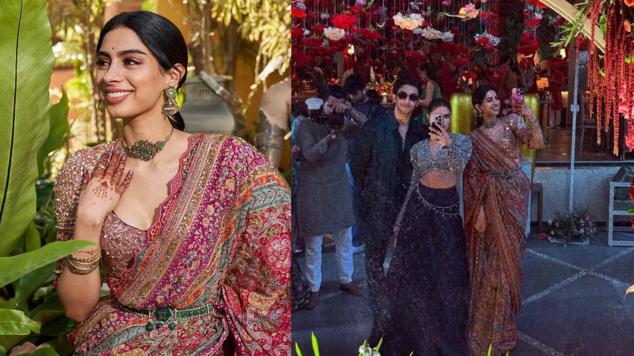 Khushi Kapoor, Vedang Raina, Anurag Kashyap and others dance at Aaliyah Kashyap and Shane Gregoire's Mehendi, watch video