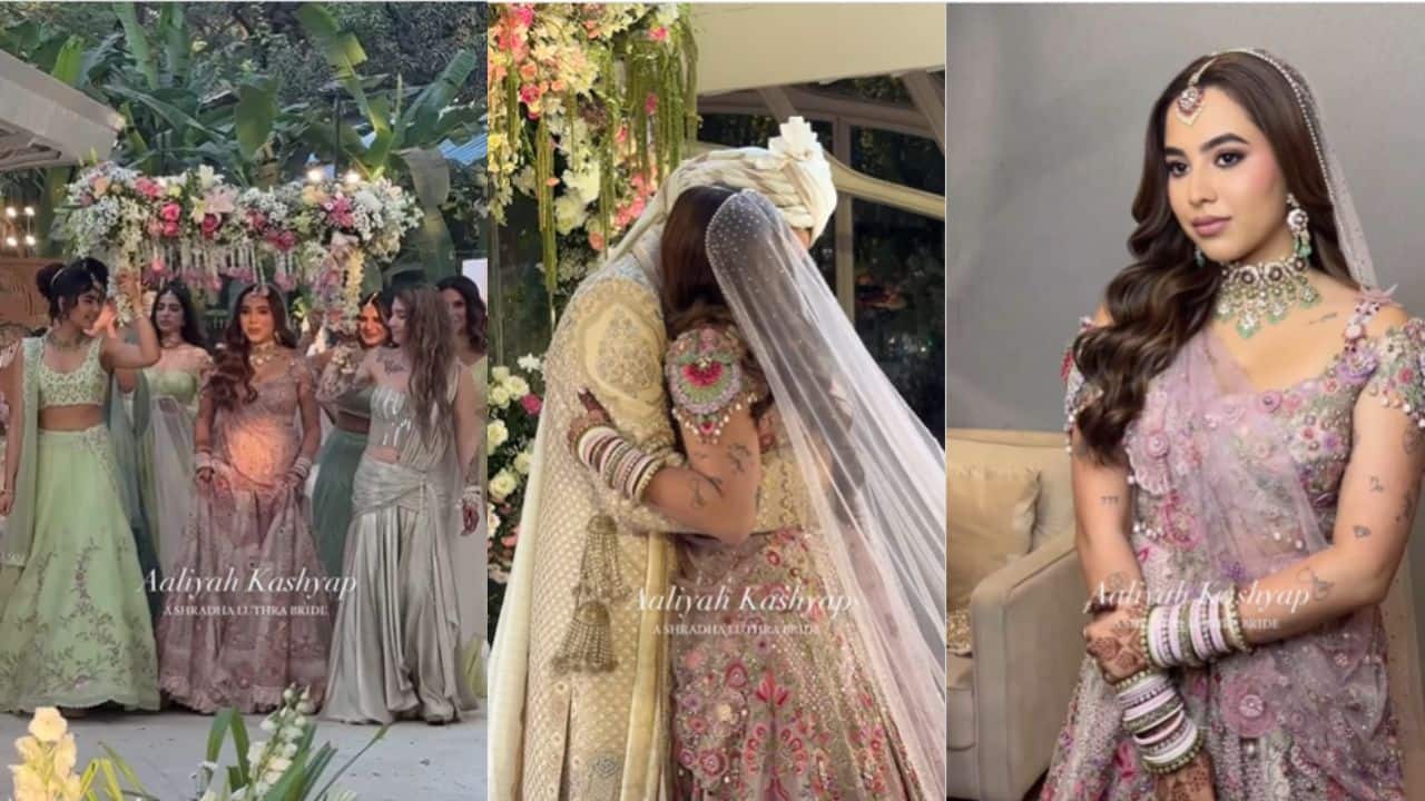 Anurag Kashyap's daughter Aaliyah Kashyap ties the knot with longtime boyfriend, Shane Gregoire, watch video 