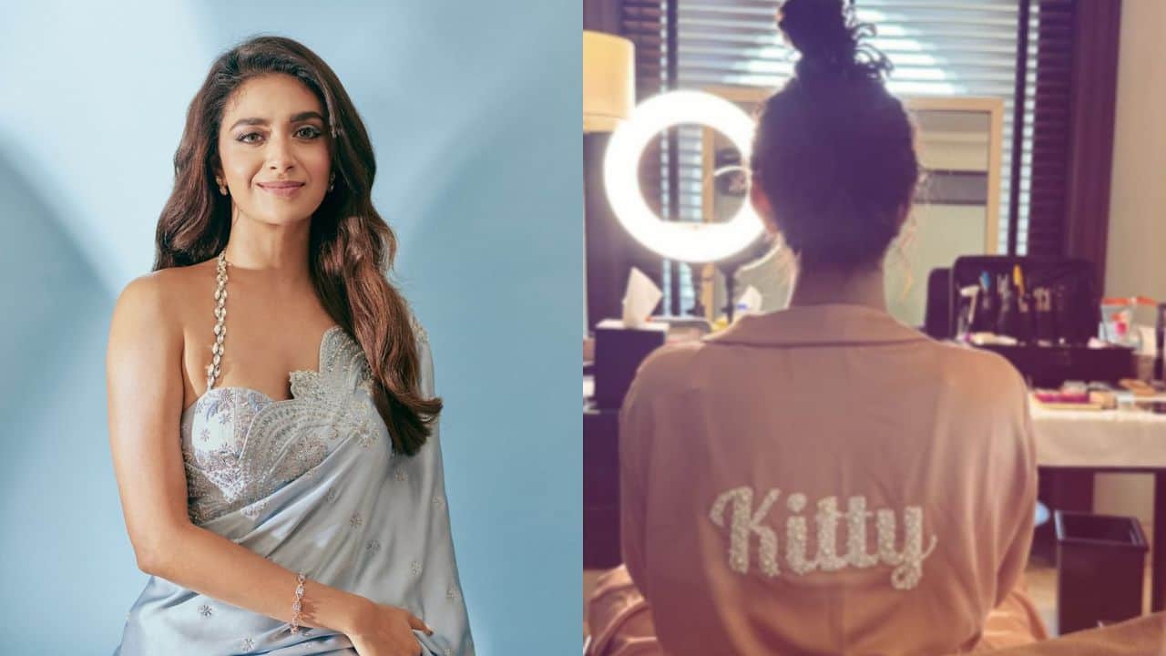 Keerthy Suresh shares glimpse of her pre-wedding preparations ahead of her big day with longtime beau Antony Thattil