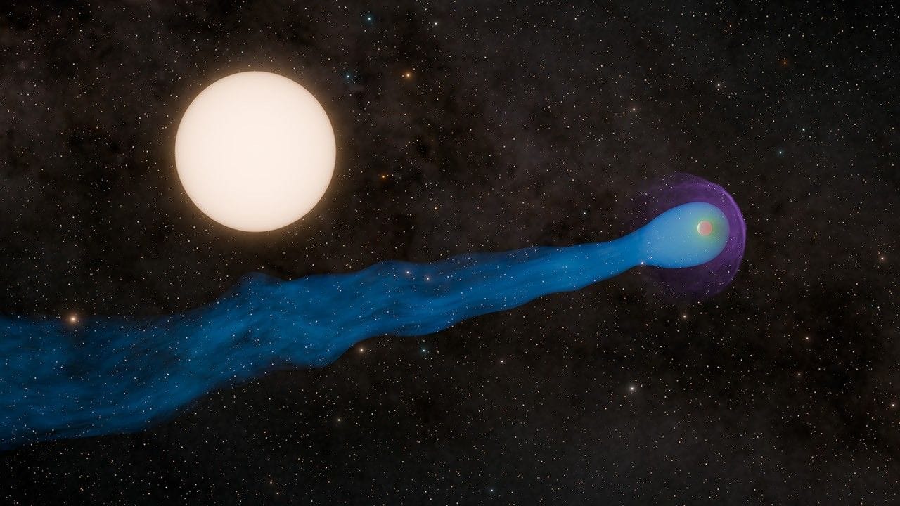 NASA discovers an alien planet with a 563,000-km-long tail outside our Solar System