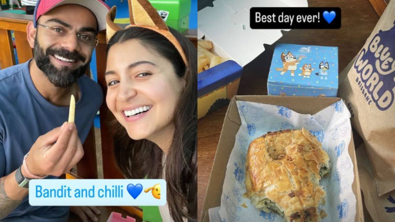 Anushka Sharma and Virat Kohli share adorable moments from their day out to Bluey's World in Australia, see pics