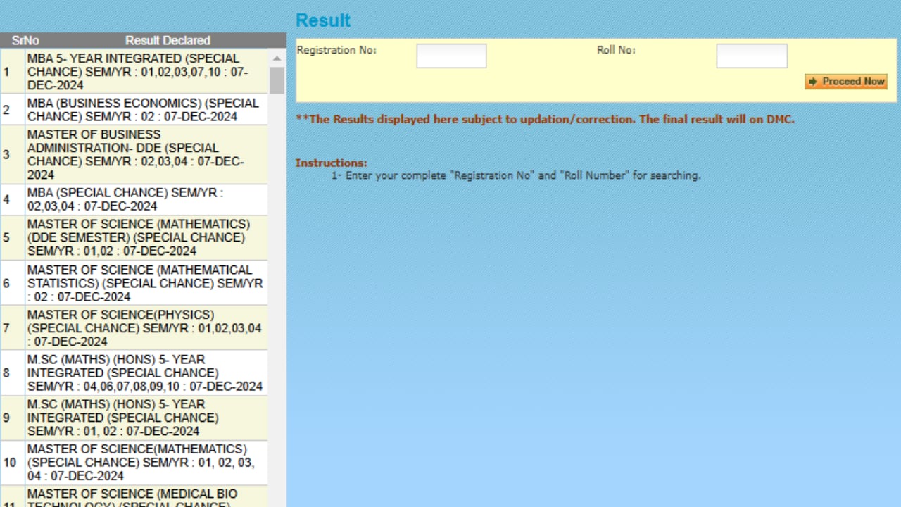 MDU Result 2024 declared @mdu.ac.in for various courses; direct link here