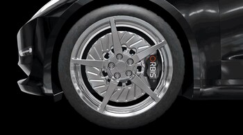 Current brake system technology cool disc brakes with air pulled from inside the vehicle’s body to prevent overheating. The channels cut into the exterior of the disc brakes developed by Orbis Brakes draw in external air, which is cooler, ensure the brakes work more efficiently. (Image: NASA/Orbis Brakes Inc)