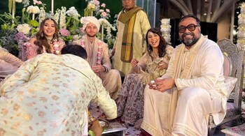 Anurag Kashyap shared a series of photos from his daughter Aaliyah wedding.