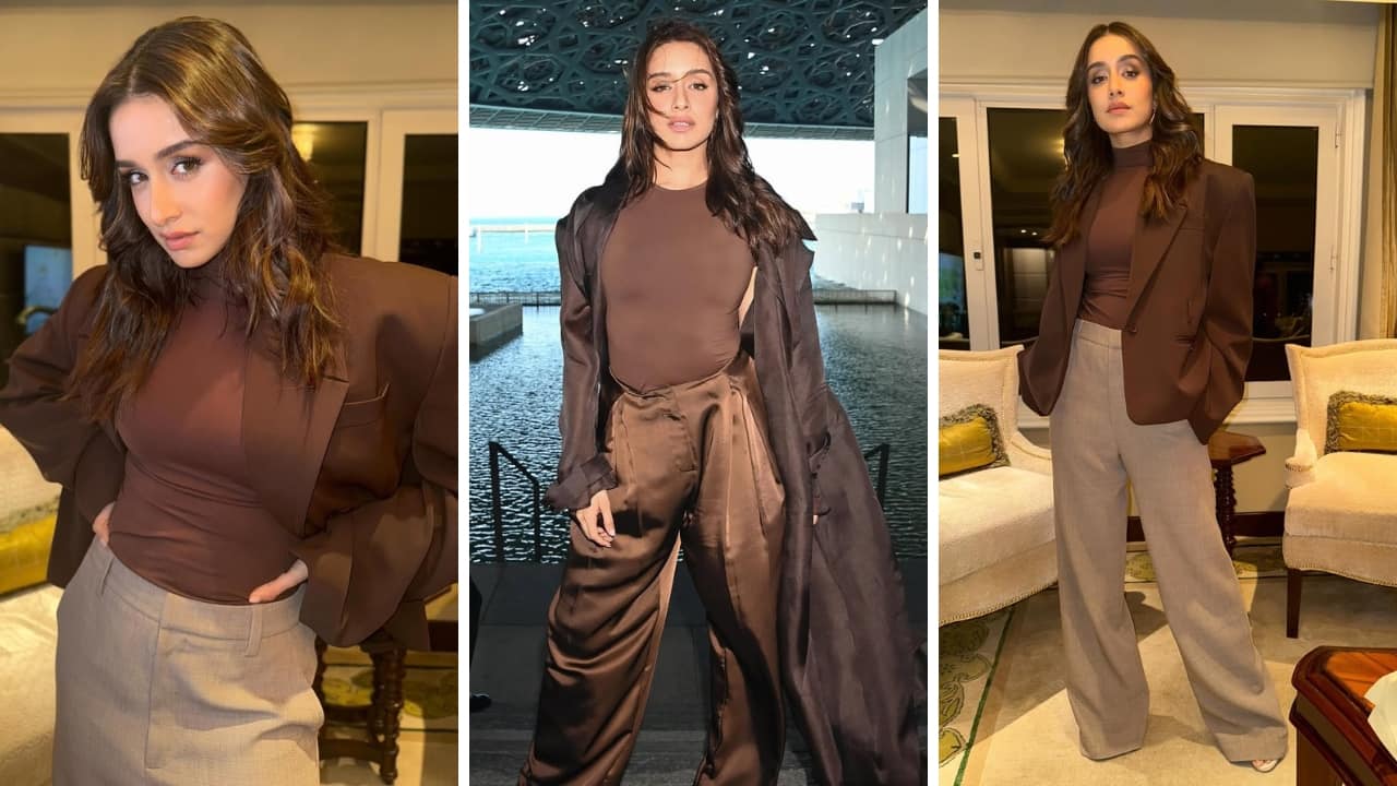 Shraddha Kapoor styles Pantone’s Mocha Mousse in fashion diaries from Abu Dhabi