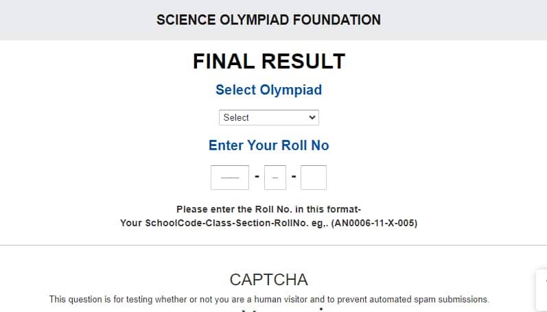 SOF IEO Result 2024-25 declared @ sofworld.org, direct link here