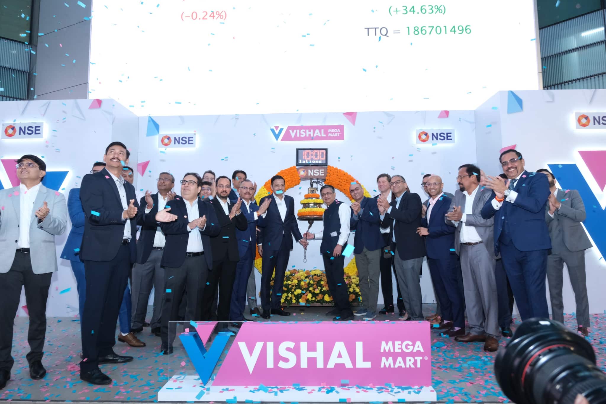 Vishal Mega Mart shares extend gains to rise 45% post listing, market valuation crosses Rs 50,000 crore