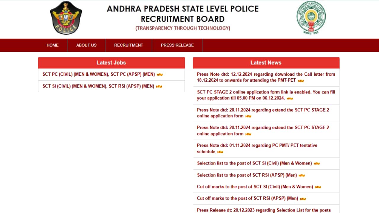 AP Police Constable 2024 Admit Card Released; Direct Link to Download Here