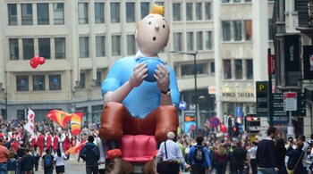 Known for his inventive expletives like 'blue blistering barnacles!', the comic captain featured in Tintin comics was a seafarer like Richard Haddock. (Image credit: AFP)