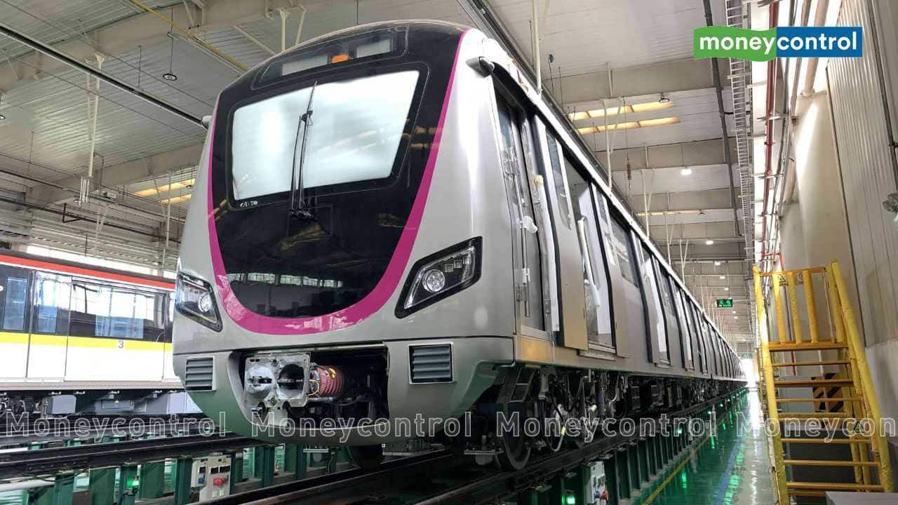 Prototype train for Bengaluru Metro's Purple Line shipped from China's CRRC Prototype train for Bengaluru Metro's Purple Line shipped from China's CRRC