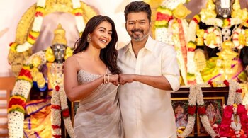 Thalapthy Vijay and Pooja Hegde