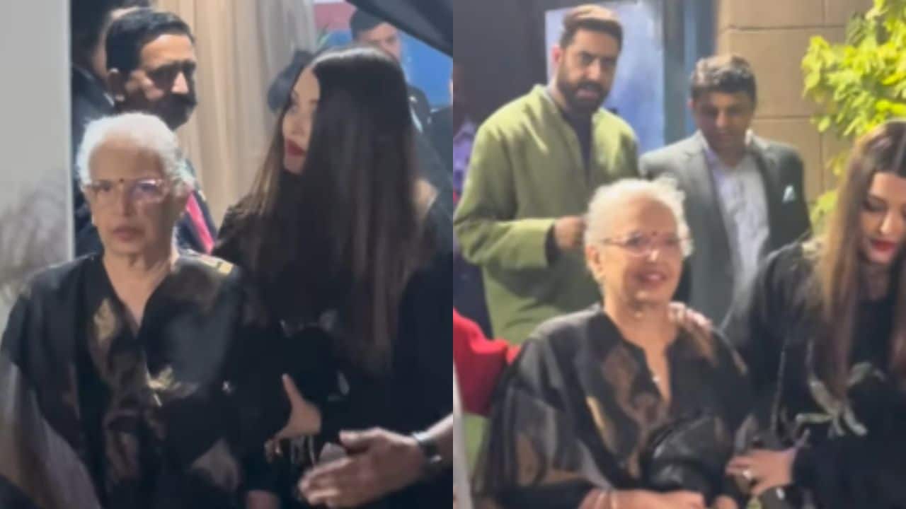 Aishwarya Rai and Abhishek Bachchan spotted together at daughter Aradhya's school function amid divorce rumours, watch video