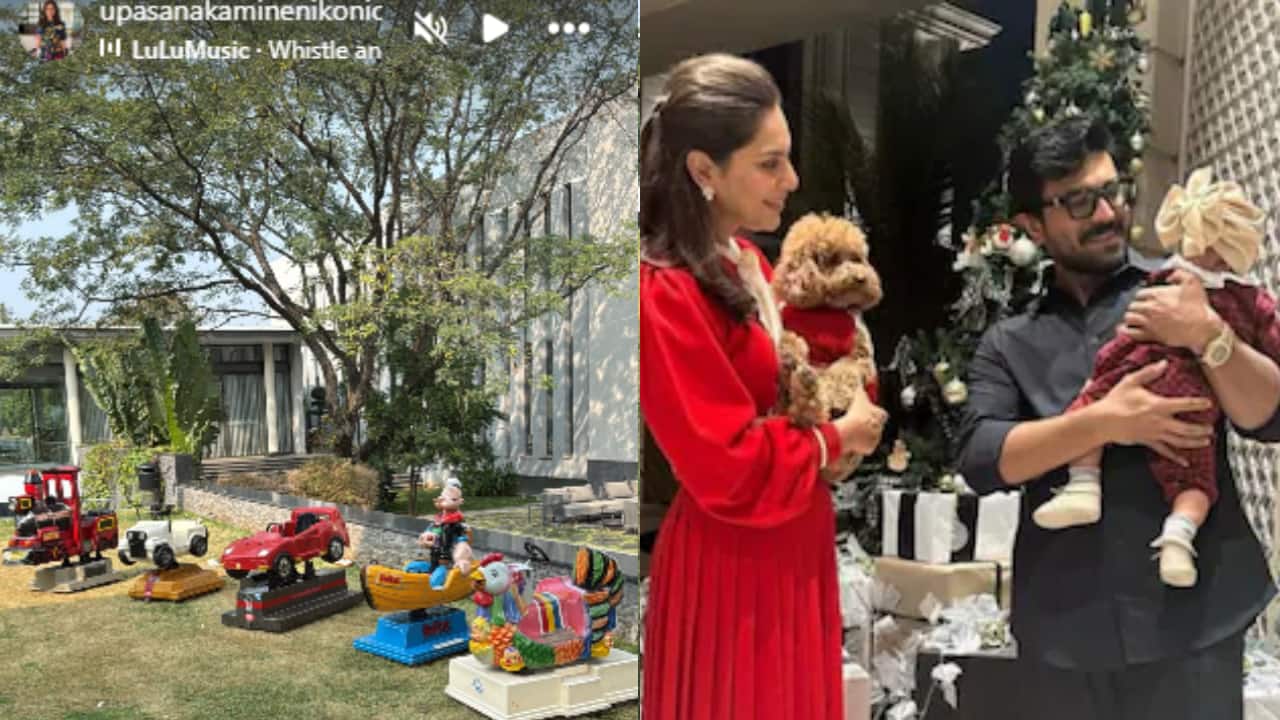 Ram Charan and Upasana's daughter Klin Kaara gets her own mini amusement park as Christmas gift from grandfather