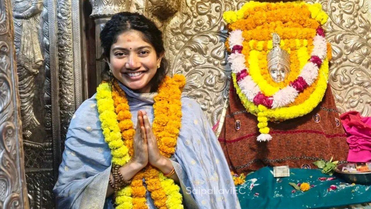 Sai Pallavi seeks blessings at Kashi Vishwanath Temple, witnesses Ganga Aarti in Varanasi