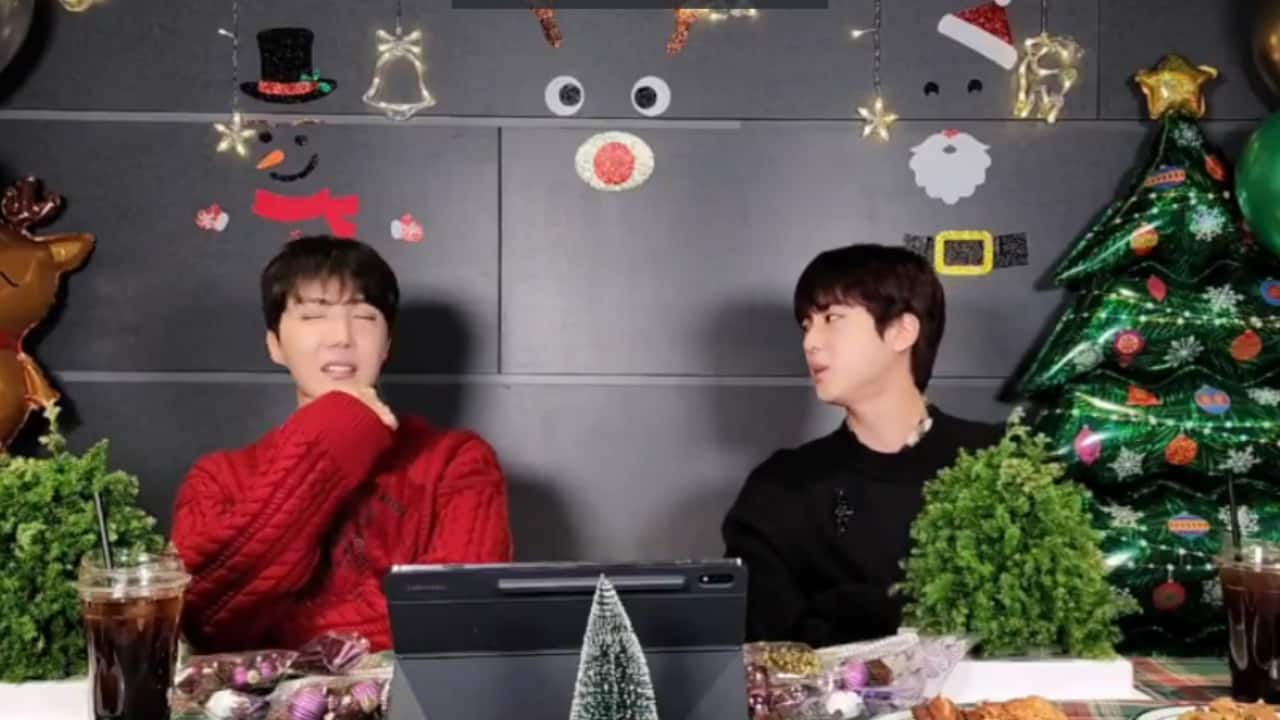BTS Jin and j-Hope celebrate Christmas with ARMYs with a surprise Live session on Weverse