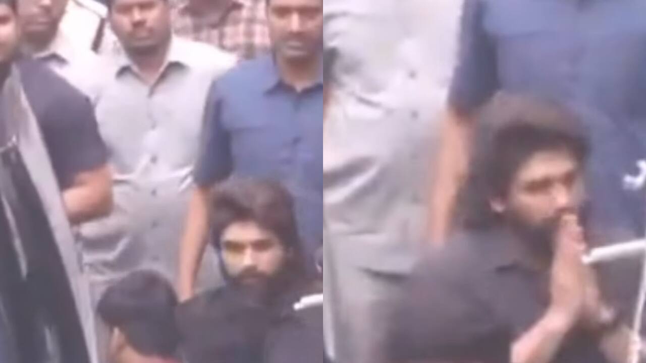 Allu Arjun arrives at Chikkadpally police station amid high severity to give his statement in stampede case