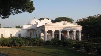 The modest looking Akbar's church in Agra