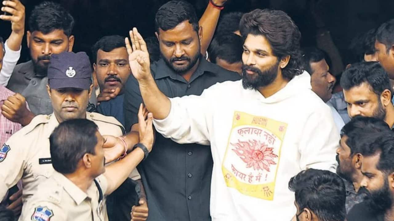 Police take Allu Arjun to Hyderabad's Sandhya Theater to recreate the crime scene