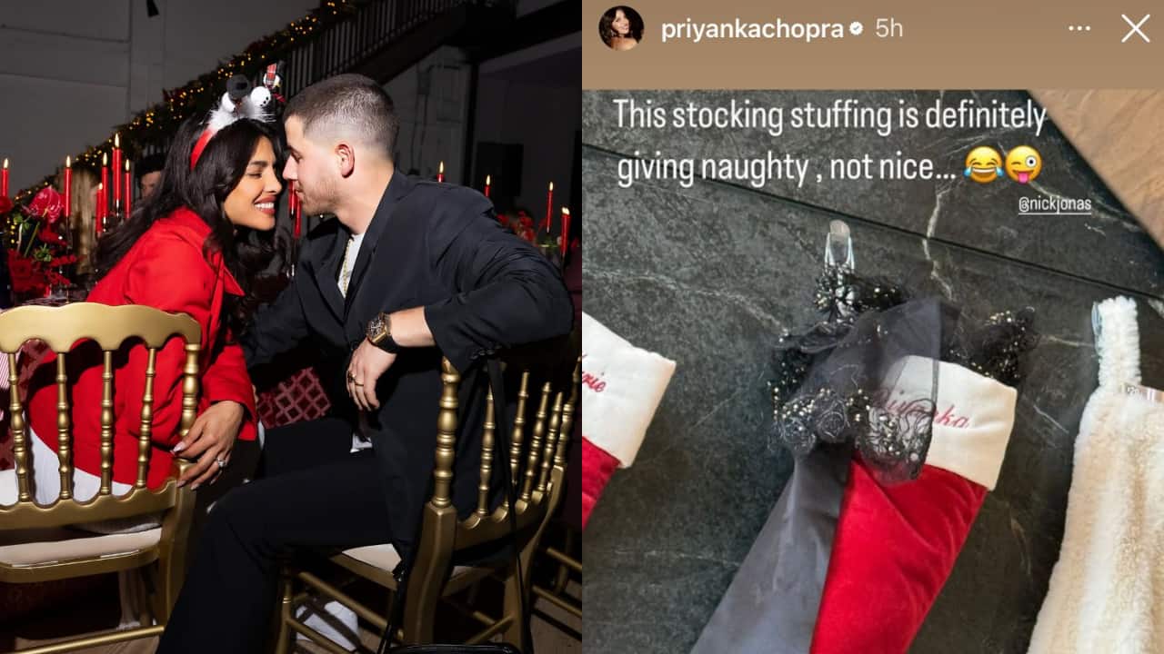 Priyanka Chopra shares a sneak peek of her Christmas stocking stuffing, jokes "Naughty, Not Nice!"