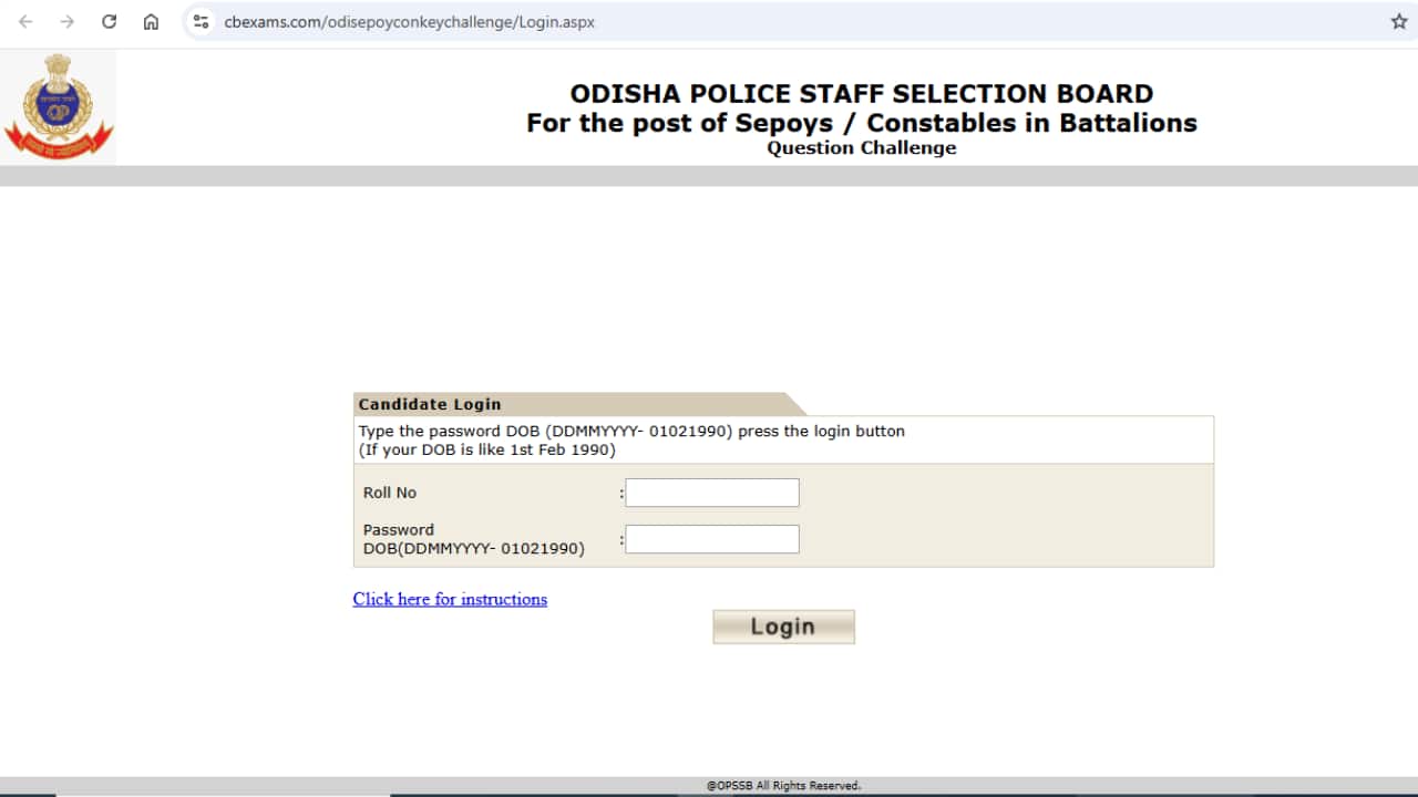 Odisha Police Constable Answer Key 2024 Released: Direct link here