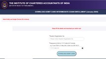 ICAI CA 2025 Admit Card released for Foundation, Intermediate Exams; direct link here