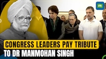 Congress leaders, including Kharge and Sonia Gandhi, pay tribute to former PM Manmohan Singh