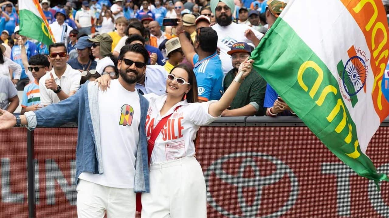 Sonakshi Sinha and Zaheer Iqbal celebrate at the AUS vs IND Boxing Day Test, see