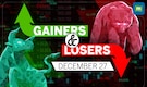 Mazagon Dock, IndusInd Bank, RBL Bank among the top gainers and losers in trade on December 27