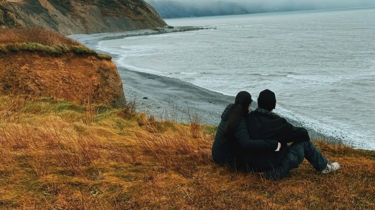 Vicky Kaushal shares heartwarming picture with wife, Katrina Kaif near sea and mountains, see pic