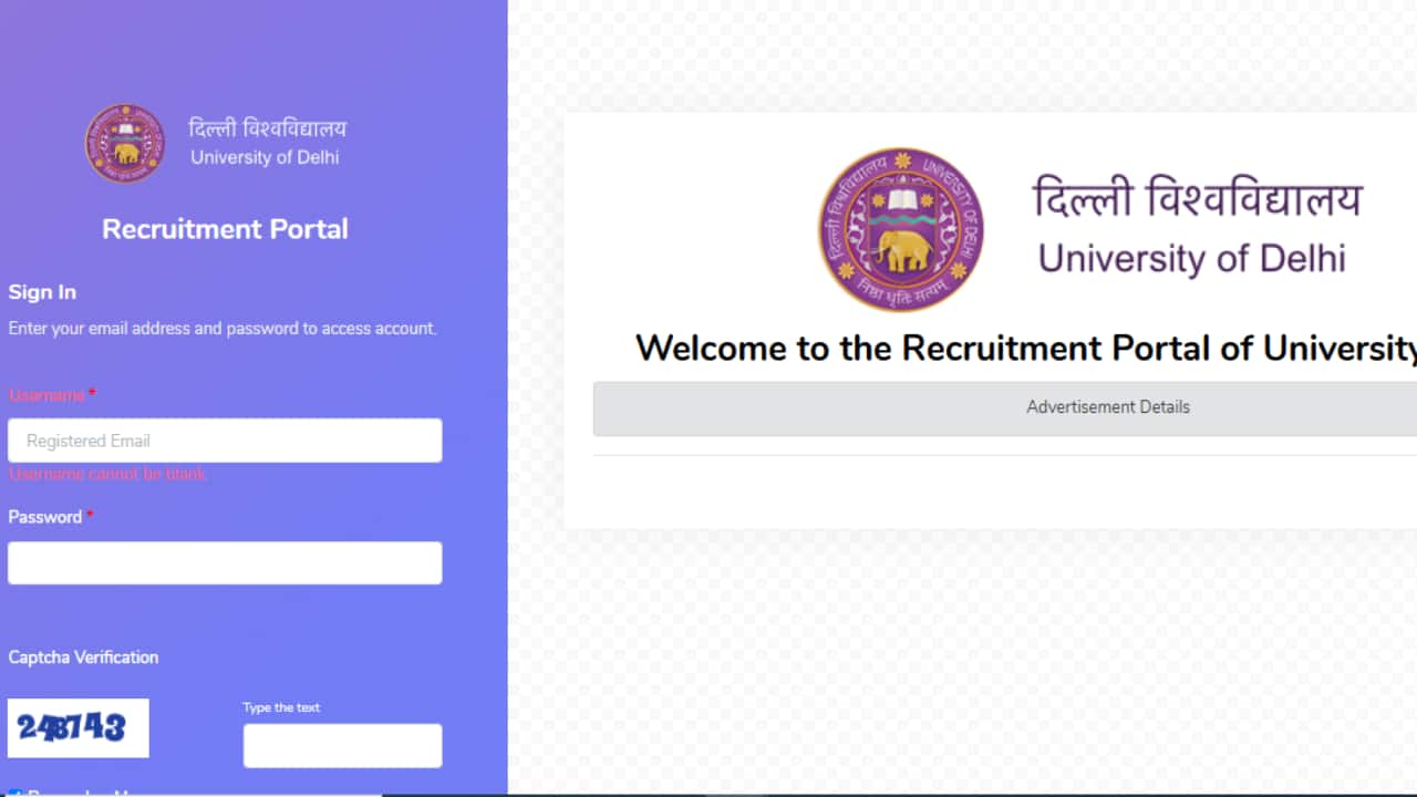 DU Recruitment Registration Date Extended for 137 Non Teaching Posts, Apply by Jan 16