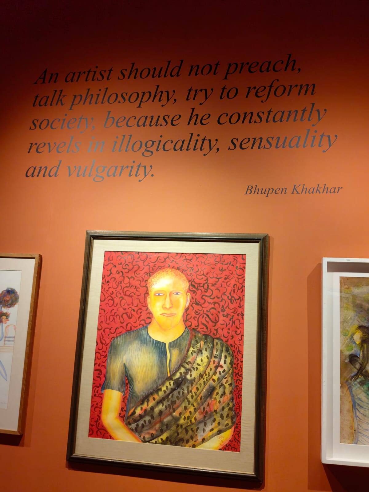 The show 'Bhupen in Goa', part of Serendipity Arts Festival 2024, was curated by artist Gulammohammed Sheikh. 